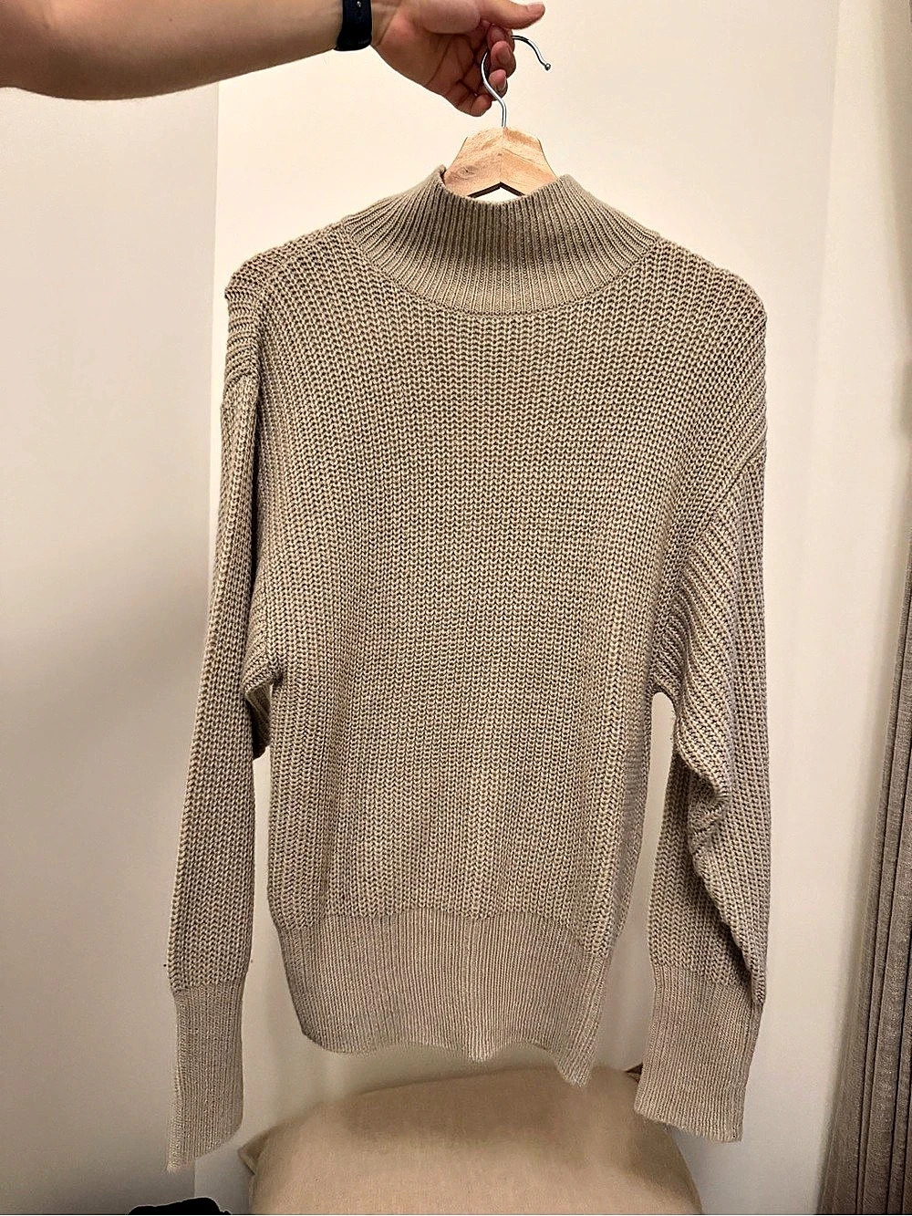 Women's Brown Turtleneck Sweater